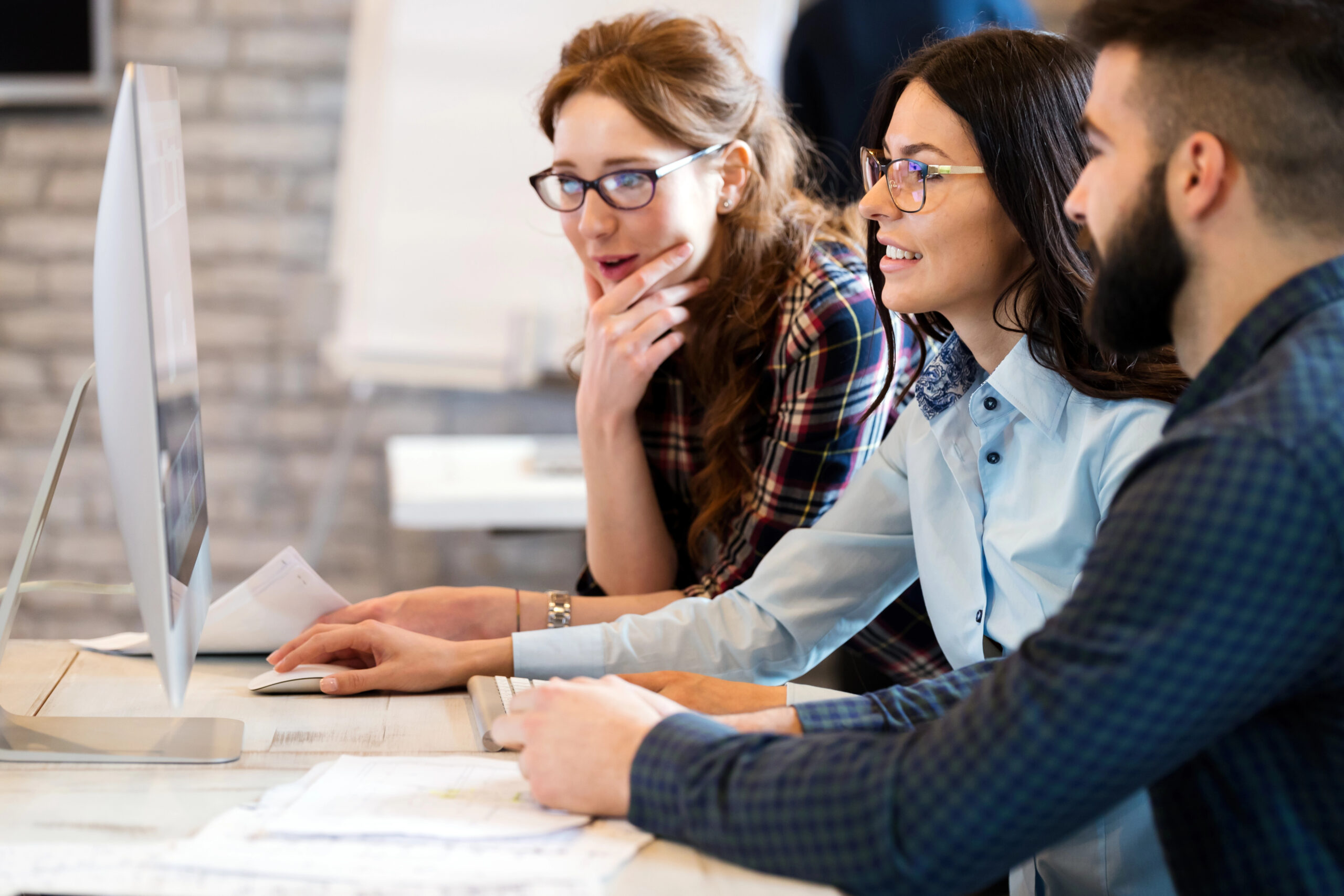 Research team collaborating